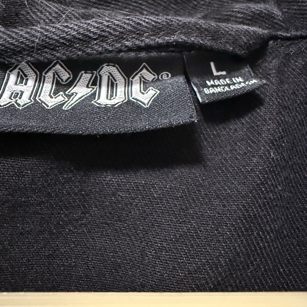 AC/DC Black denim Jacket size Large - Picture 4 of 5